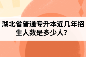 湖北省普通專升本近幾年招生人數(shù)是多少人？工作和升本怎么選擇比較好？