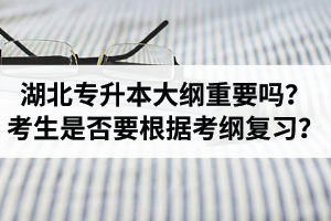 湖北專升本考試大綱重要嗎？專升本考生是否要根據(jù)考綱復(fù)習？
