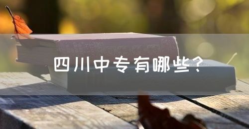 四川中專有哪些？(圖1)
