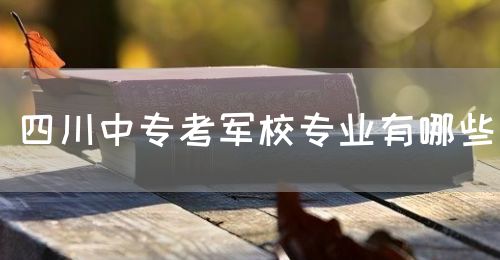 四川中專考軍校專業(yè)有哪些？(圖1)