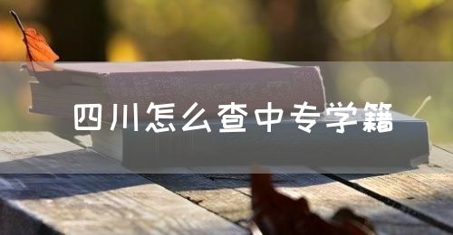 四川怎么查中專學(xué)籍？(圖1)