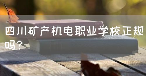 四川礦產(chǎn)機電職業(yè)學(xué)校正規(guī)嗎？(圖1)