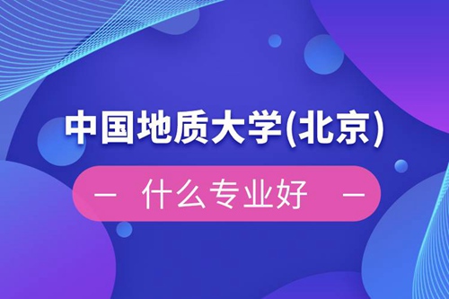 中國地質大學(北京)網(wǎng)絡教育什么專業(yè)好