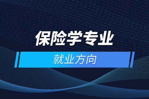 保險(xiǎn)學(xué)專(zhuān)業(yè)就業(yè)方向