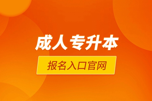 成人專(zhuān)升本報(bào)名入口官網(wǎng)