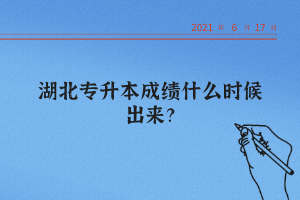 湖北統(tǒng)招專升本怎么查詢自己的成績？