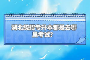 湖北統(tǒng)招專升本都是去哪里考試？