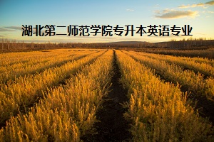 湖北第二師范學(xué)院專升本英語(yǔ)專業(yè)