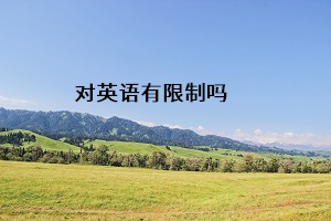 對英語有限制嗎