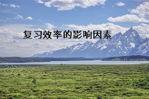 復(fù)習效率的影響因素